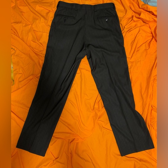 Bill Blass Dress Pants - black pinstripe 34 - Picture 3 of 10
